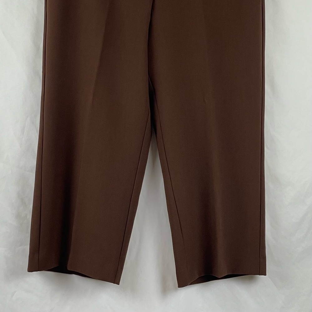 Ann Taylor Brown Straight Leg Dress Pants NWOT Size 14 - Picture 4 of 12